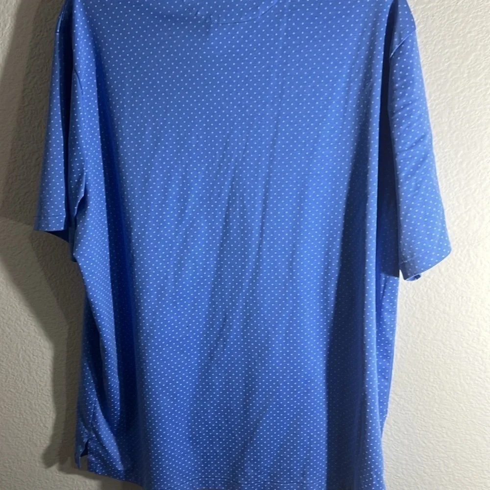 Polo Ralph Lauren Performance Polo Blue Micro Dot Golf Shirt XL Classic golf